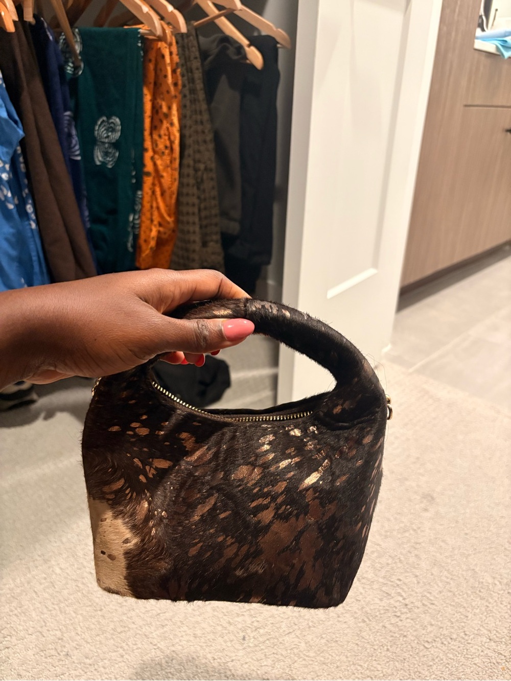 Cowhide bag
